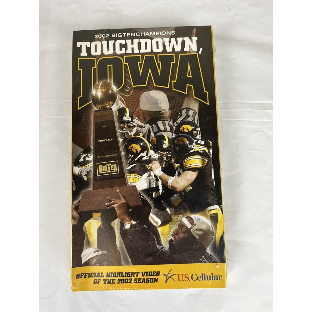 "Touchdown Iowa" Hawkeyes VHS 2002 Big Ten Champions Official‎ Highlight Video
